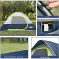 thumbnail image 3 of Camping Tent 4 Person, Waterproof Windproof Tent with Rainfly Easy Set up-Portable Dome Tents for Camping, 3 of 7