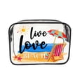 thumbnail image 2 of Transparent Pvc Material Printed Portable Makeup Bag Lightweight Travel Cosmetic Organizer Durable Clear Pouch For Toiletries And Cosmetics Outdoor Travel, 2 of 3