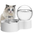 thumbnail image 2 of Fuente De Agua Para Gatos, Bebedero Inteligente Para Perros, Dispensador De Agua Automático, Bebedero Para Mascotas Desenchufado Con Boquilla De Trébol De Cinco Hojas sonducket PT002274-02, 2 of 6