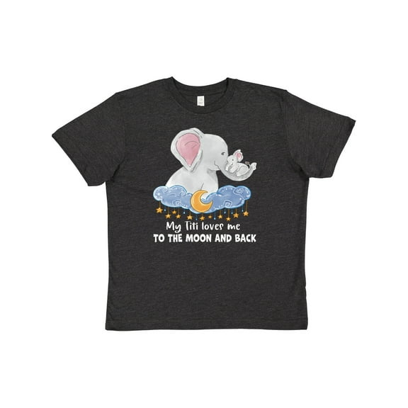 Inktastic My Titi Loves Me to the Moon and Back Elephant Family Youth T-Shirt