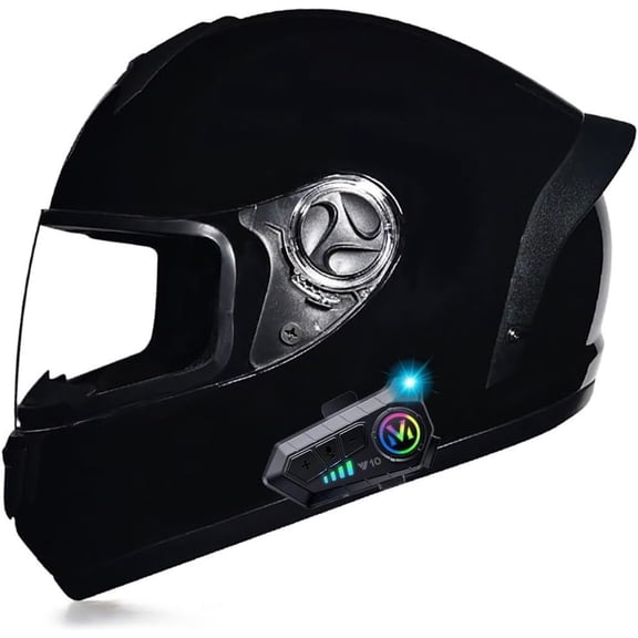 Bluetooth Motorcycle Helmets DOT Approved Full Face Motorcycle Generic Built-in Dual Speaker with Microphone, Multiple Vents Motorbike Generic Street Bike Generic