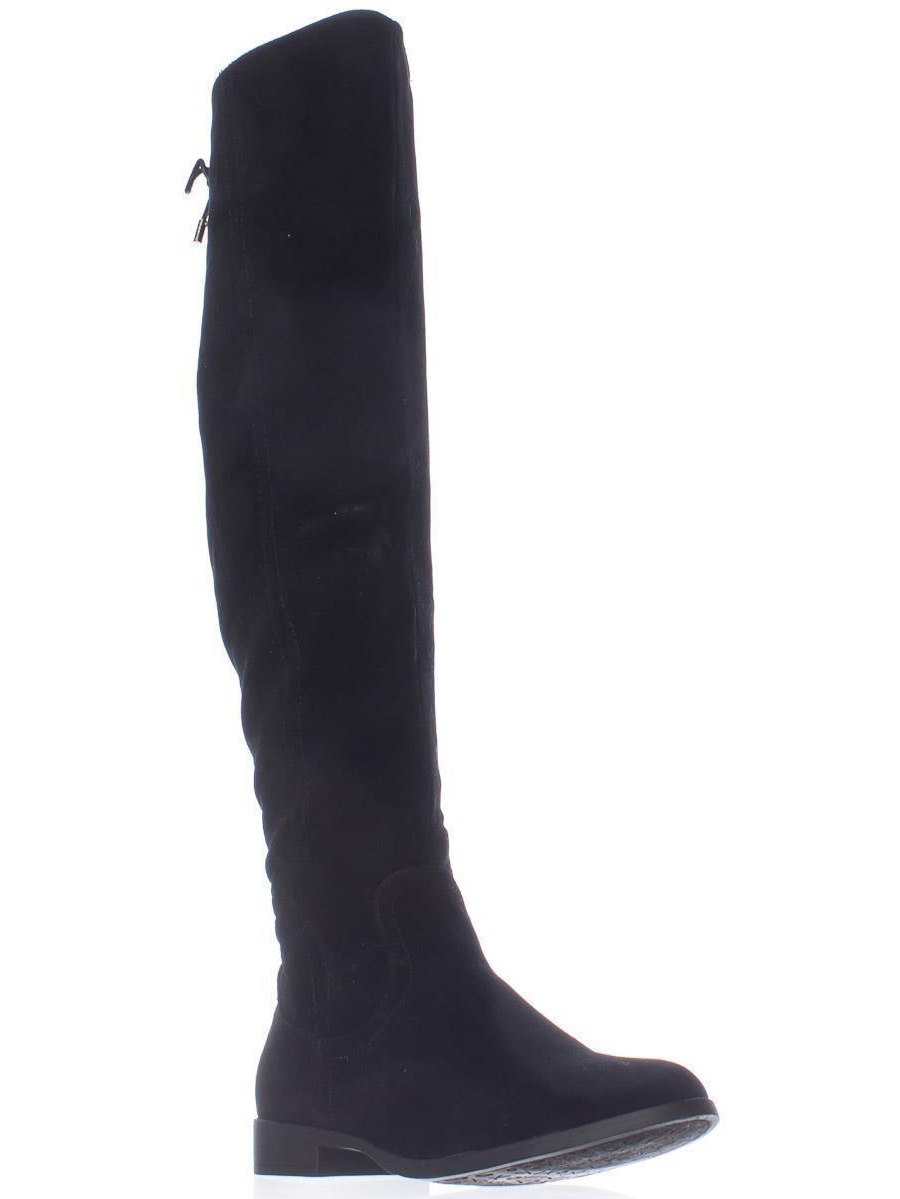 Womens XOXO Trish Over The Knee Back Lace Boots, Black