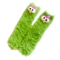thumbnail image 3 of Fabrcox Thick Warm Winter Slipper Socks, Funny Cartoon Big Eyes Monster Casual Fuzzy Indoor Sleep Floor Socks (Green), 3 of 9