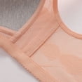 thumbnail image 5 of Women's Plus Size Lace Bra Wireless Front Closure Wide Strap Tank Bra Women Comfy Everyday Tops, 5 of 9