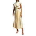 thumbnail image 4 of nvzhuang Women Summer Long Dress Waist Hollow-Out Sleeveless Dress Beach Holiday Loose Dress, 4 of 9