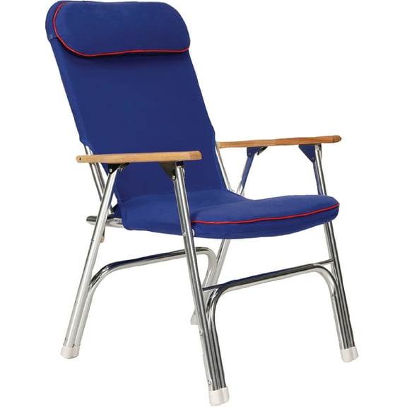 Seachoice Canvas Folding Chair, Blue