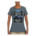 thumbnail image 2 of Ford Truck Parking Only Sign Gift for Owners of Ford Trucks | Womens Cars and Trucks Graphic T-Shirt, Charcoal, X-Large, 2 of 3