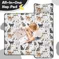 thumbnail image 4 of Realistic Cat Breed White Pattern Teens Toddler Nap Mat with Pillow, Sleeping Mat Bag for Preschool Daycare 59"x22", 4 of 6
