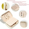 thumbnail image 3 of Collie Velvet Portable Decorative Box with Removable Compartment - Storage Box, Display Case, and Earring Holder - Ideal Gift, 3 of 7