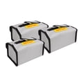 thumbnail image 1 of Lipo Battery Safe Bag, PVC Fiber 3PCS Lipo Safe Pack With Hand Strap For Protection, 1 of 8