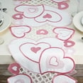 thumbnail image 4 of Current Valentine Hearts Table Runner - 13 x 72-Inch Pink Indoor & Outdoor Dining Decorations, Embroidered Home Decor, Holiday Centerpiece, Machine Washable Polyester, 4 of 6