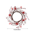 thumbnail image 3 of February 14 Festive Table Decor Candleholder Wreath Red Romantic Heart Mini Wreath Wall Hanging, 3 of 6