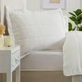 thumbnail image 2 of Great Bay Home Textured Spandex Solid Reversible Quilt Set With Shams  (Full / Queen, White), 2 of 6