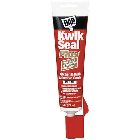 Dap 18546 5.5 Oz Kwik Seal Plus® Kitchen & Bath Adhesive Caulk (Best Caulk For Kitchen Sink)