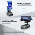 thumbnail image 5 of Wireless Induction Speaker/Phone Stand,9-in-1 Bluetooth 6.0 Speaker | (Landscape/Portrait)Induction,Stereo Sound,Adjustable Phone Holder,RGB/Alarm Clock,Home Office,Gifts for Men Women, 5 of 10