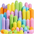 thumbnail image 1 of Huevos de Pascua JOYIN, 100 unidades, grandes, de plástico, pastel, 8 cm, coloridos, 1 of 7