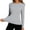 Gray, variant on Summer Tops for Women Long Sleeve Quick Dry Athletic Workout T-Shirt Outdoor Hiking Sun Protection Ice Silk Shirts