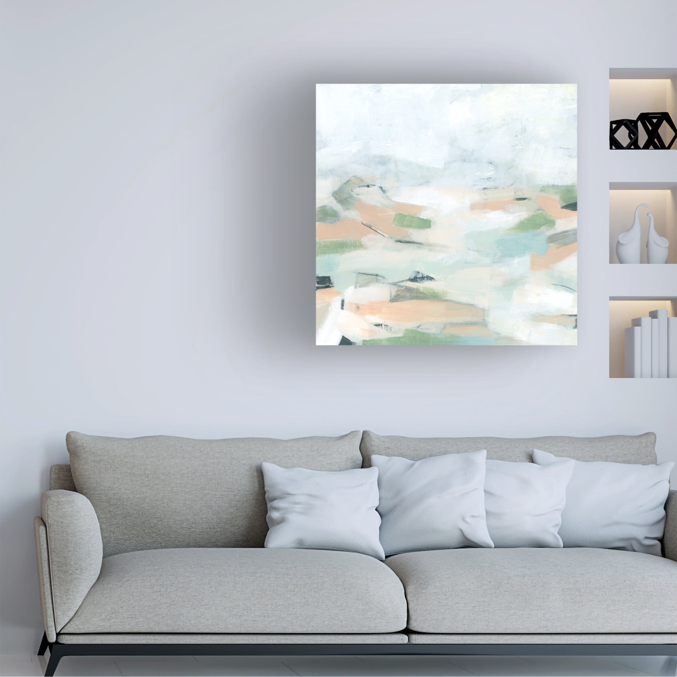 Trademark Fine Art June Erica Vess  Field Geomtery I Canvas Wall Art