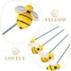thumbnail image 4 of 10 piezas de adorno floral de abeja pequeña, estaca de jardín, decoración de patio, estacas de abeja con palos, 4 of 6