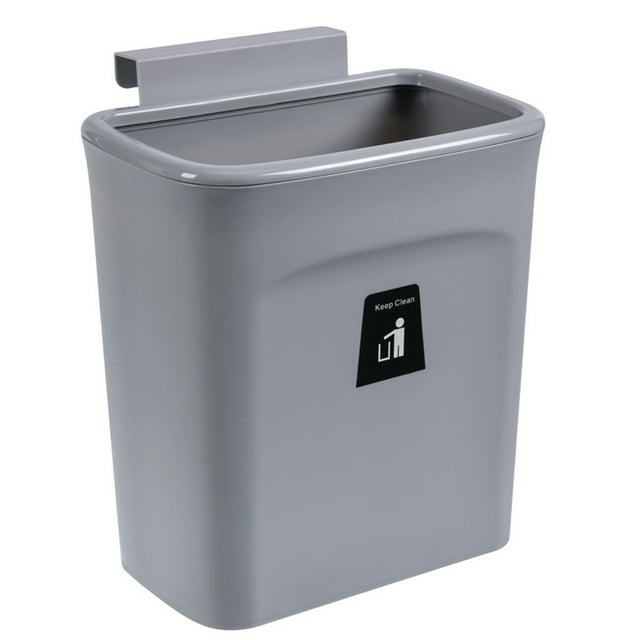 Wastebasket, Tyeign Kitchen Cabinet Wall-Mounted Trash Can Hanging Waste Container for Home Trash Cans for Outside Trash Can Garbage Can Cabinet Garbage Can with Lid Wastebasket for Kitchen