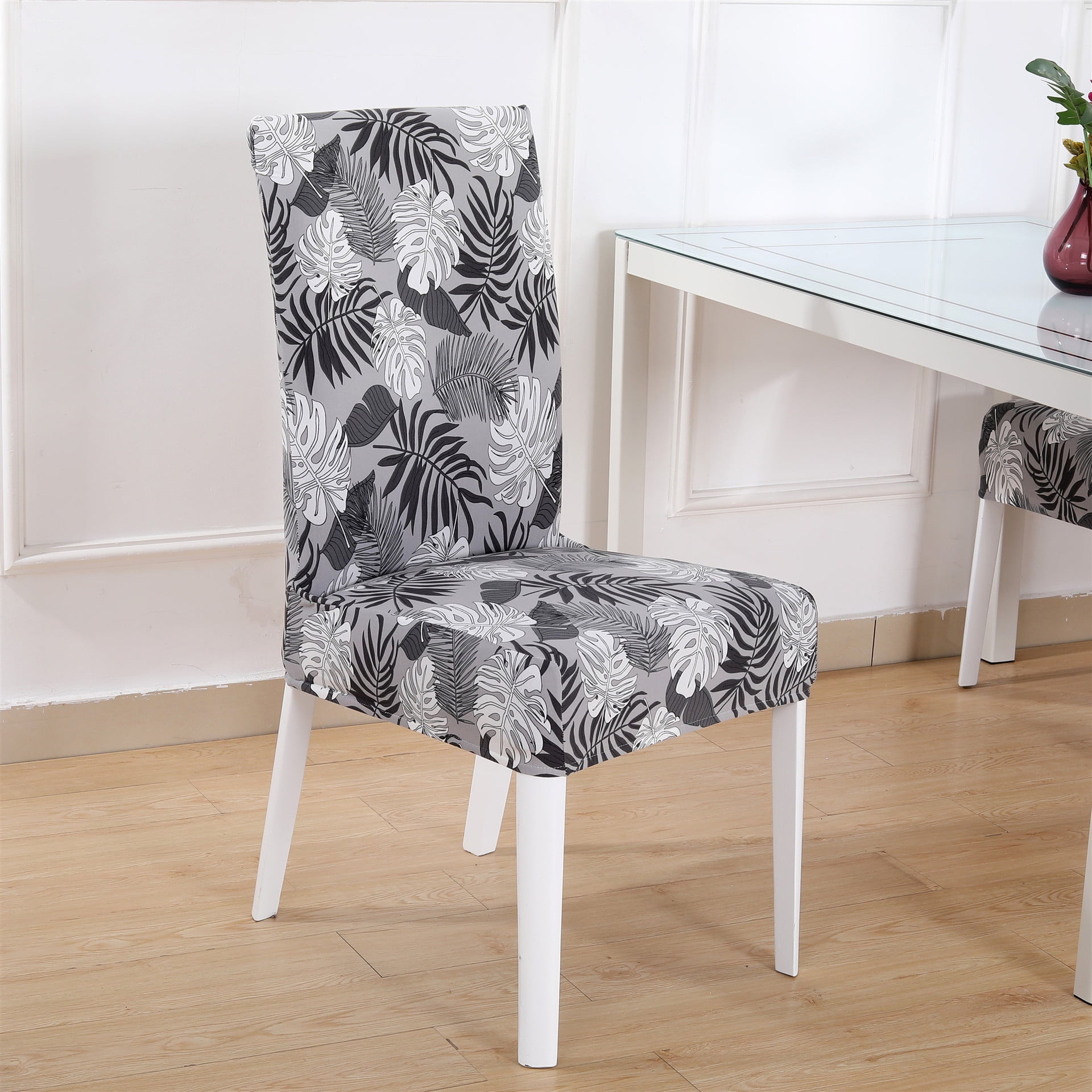 Elastic Polyester Dining Room Chair Covers , Printed Pattern | Walmart