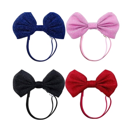 Dog Hair Bows Headbands for Small Media Dog Adjustable Pet Hair Bows Headbands Puppies Cats Grooming Accessories
