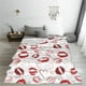thumbnail image 5 of Balery Red Lips Manta de Felpa Suave y Acogedora – Cobija de Franela Aterciopelada para Cama, Lavable y Cálida para Sofá, Mascotas, Transpirable-80"x60", 5 of 7