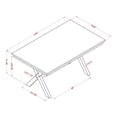 thumbnail image 5 of Furniture of America Egretta Transitional Wood Dining Table in Gray and White, 5 of 5