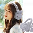 thumbnail image 4 of Cache-oreilles en Peluche Cache-Oreilles Moelleux pour Femmes Cache-Oreilles Pliables en Peluche Enfants Cache-Oreilles d'Hiver Filles Garçons Réchauffe-Oreilles pour Temps Froid, 4 of 5