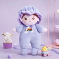 thumbnail image 2 of OUOZZZ 10" Soft Baby Doll for Kids, First Baby Doll for 1 2 Year Girls Boys - Birthday Gift Baby Learning Toy, Purple, 2 of 6
