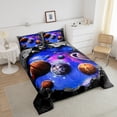 thumbnail image 3 of Galaxy Bedding Set Full Outer Space Themed Comforter Set, Solar System Bedding Comforter Sets for Teens Universe Themed Bedroom Decor Duvet Insert Space Starry Sky Planet Quilt, 3 of 5