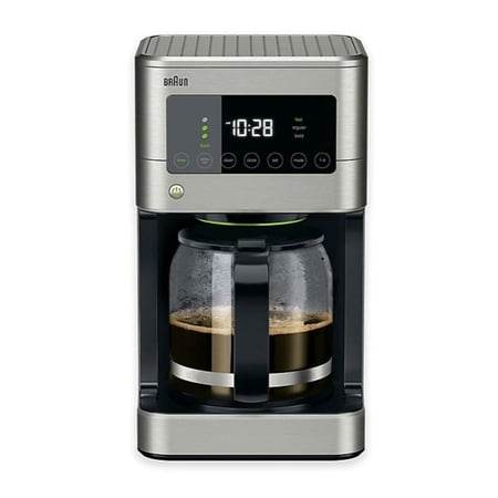 Braun Brew Sense 12 Cup Touch Screen Drip Coffee Maker Machine, Stainless Steel
