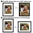 thumbnail image 4 of Americanflat 11x14 Picture Frame with Polished Plexiglass with 8x10 Mat 2 Pack Display Photo Galleria - Black, 4 of 8