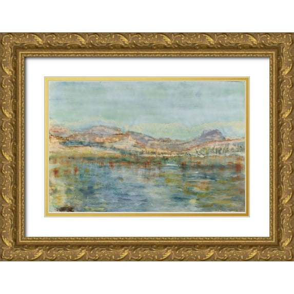 Shanti, Shima 18x13 Gold Ornate Wood Framed with Double Matting Museum Art Print Titled - Thirsting III