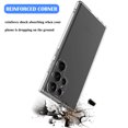 thumbnail image 4 of Galaxy S23 Ultra Case, Takfox Shockproof Rugged Full Protection Soft TPU Bumper Clear Case Shell Ultra-Thin Slim Fit Flexible Rubber Anti-Scratch Protective Phone Cover For Samsung S23 Ultra, Clear, 4 of 7
