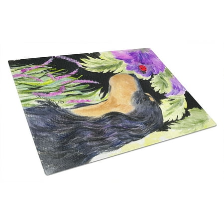 

Carolines Treasures SS8250LCB Gordon Setter Glass Cutting Board Large 12H x 16W multicolor