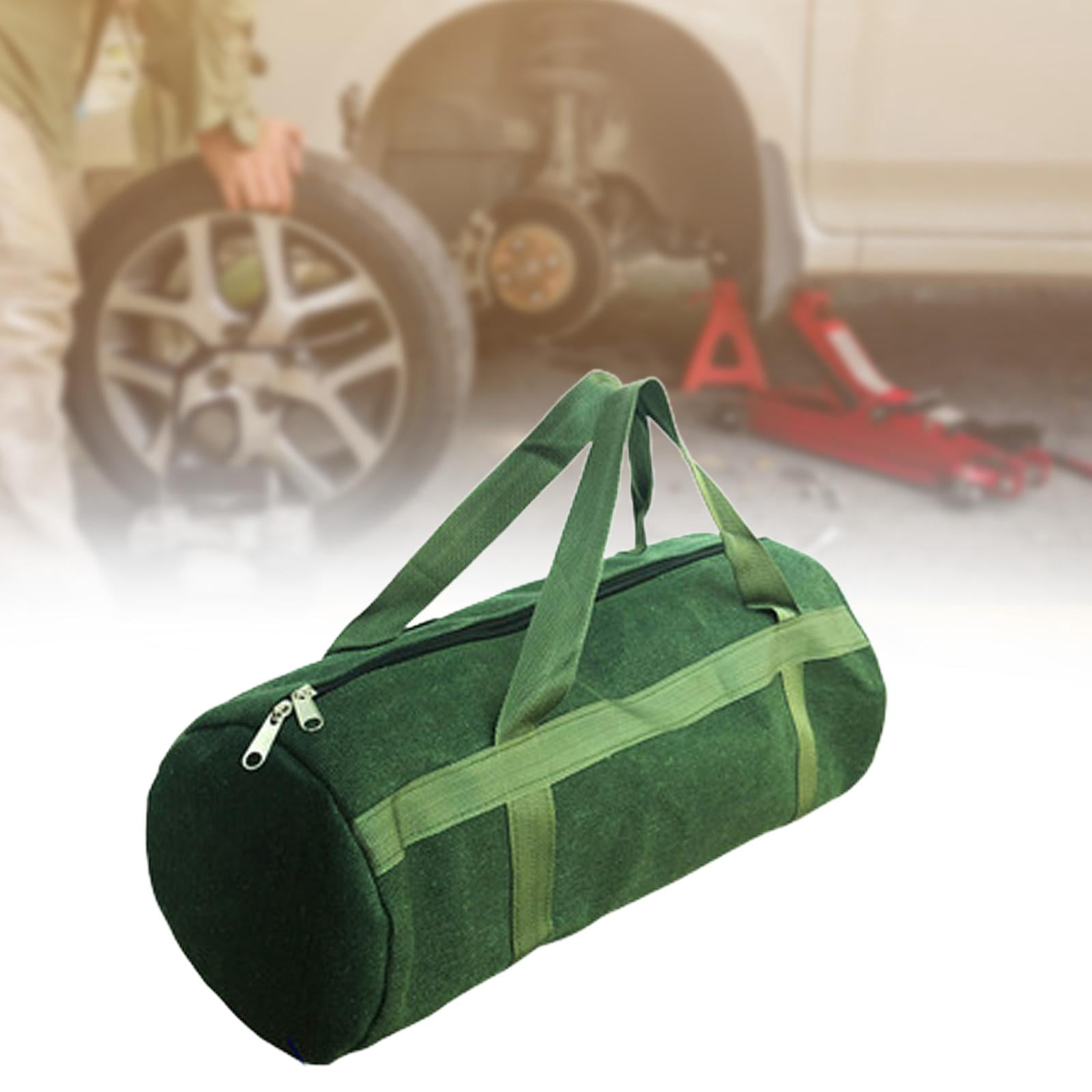 oshhnii Canvas Tool Bag Easy to Carry with Handle Thick Storage Wide Mouth Tool Tote for 60x24cm