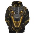 thumbnail image 2 of Sudadera con capucha con estampado 3D de dragón para hombre, sudaderas informales de gran tamaño, sudaderas con capucha de animales, ropa de calle, 2 of 5