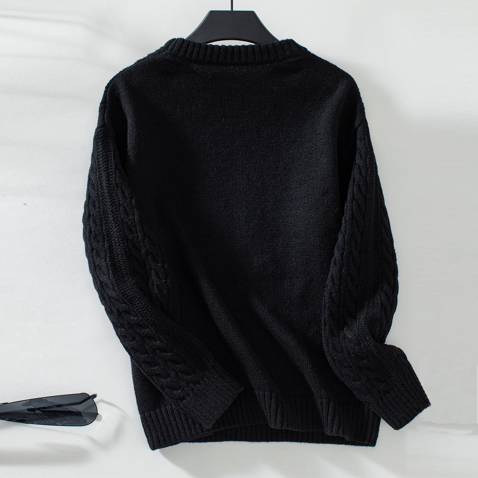 ennoy ROUND NECK PULLOVER (BLACK) M 7yJoU-m54823663312