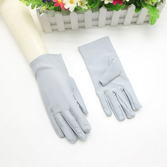 Gray Women's Gloves Mittens, 3 Pairs Cotton Gloves Resuable Soft Works Glove Or Moisturizing Dry Hands Jewelry Silver Archival Costume Inspection,Women's Accessories Gloves Mittens