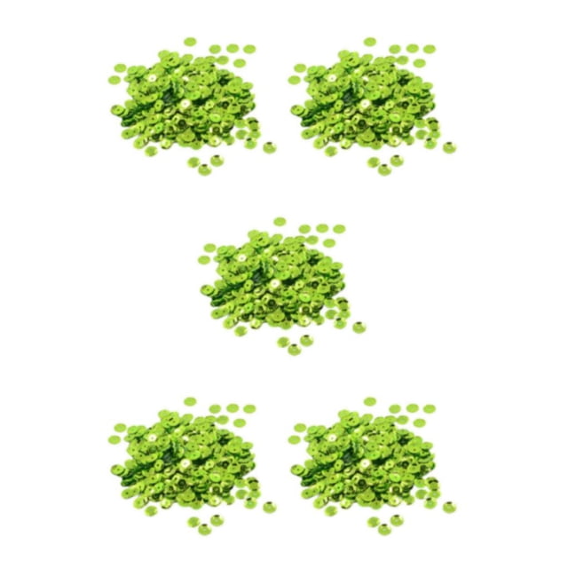 Dalazy 400 Pcs Sequins Ronds en Vrac 7mm Couture Verte 5ensemble