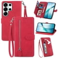 thumbnail image 1 of Funda FOXDOCK Cartera Piel Samsung Galaxy S26 Ultra – Antirrobo RFID, Antigolpes – rojo, 1 of 6