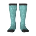 thumbnail image 1 of Balery Teal Green Glitter Calcetines novedosos Calcetines deportivos Calcetines hasta la rodilla Calcetines de algodón Calcetines originales y geniales, 1 of 6