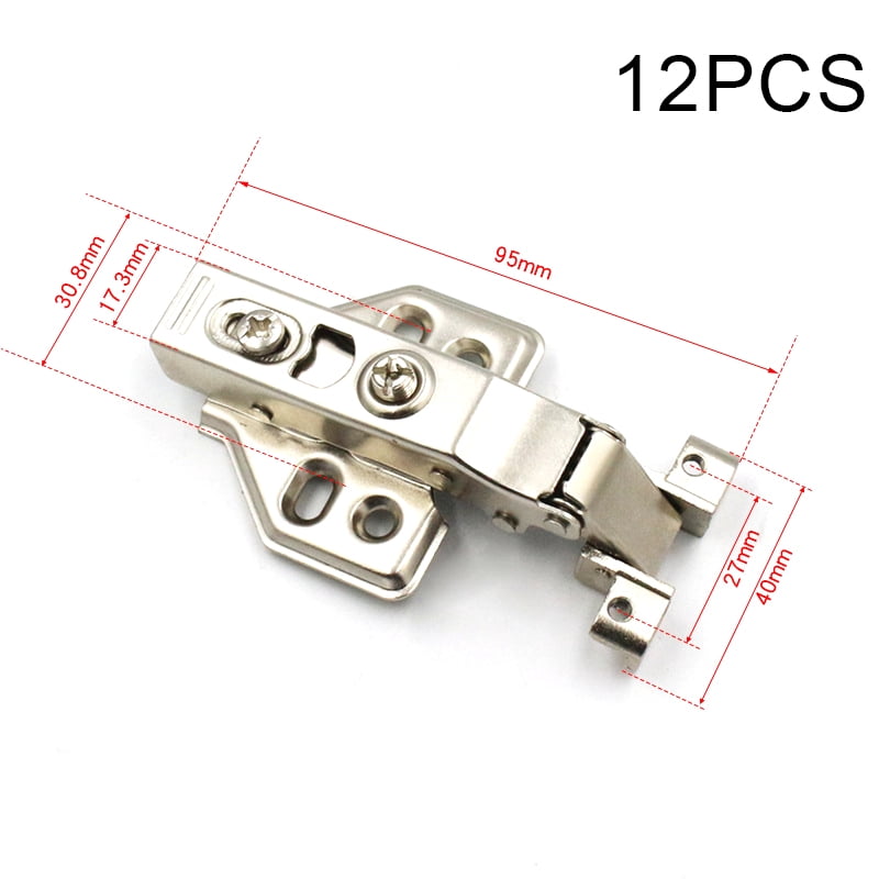 uxcell 5pcs Invisible Concealed Cross Hinges Wooden Doors Zinc Alloy 45 x 36 x 12mm 