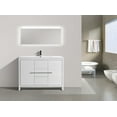 thumbnail image 5 of Alma Allier 48" Gloss White Free Standing Vanity With A Integrated Sink, 5 of 7