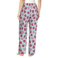 thumbnail image 3 of Balery Strawberries print Women's Pajama Pants,Ultra Lightweight Pjs,Lounge Pant-XX-Large, 3 of 9