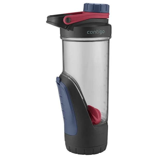 Contigo Shake Amp Go Fit Shaker Bottle With Gym Storage And Tasteguard Protection 24 Oz Dusted Navy Walmart Com Walmart Com