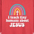 thumbnail image 2 of Instant Message - Teach About Jesus - Women's Lightweight French Terry Pullover, 2 of 6