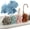 Blue, variant on Cute Dog Chenille Hand Towel, 3D Fuzzy Puppy Hangable Ball Hand Towel Microfiber Super Soft Absorbent Bathroom & Kitchen Towels with Hanging Loop, Can Be Placed on the Sink Countertop (Brown)