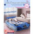 thumbnail image 6 of Cherimor Inflatable Toddler Bed, Racing Vehicle Blow Up Mattress for Kids Travel with 4-Side Safety Rail Bumpers, 2-Min Quick Auto Pump, Heavy Duty 330lb Capacity, Portable Toddler Airbed, Blue, 6 of 9
